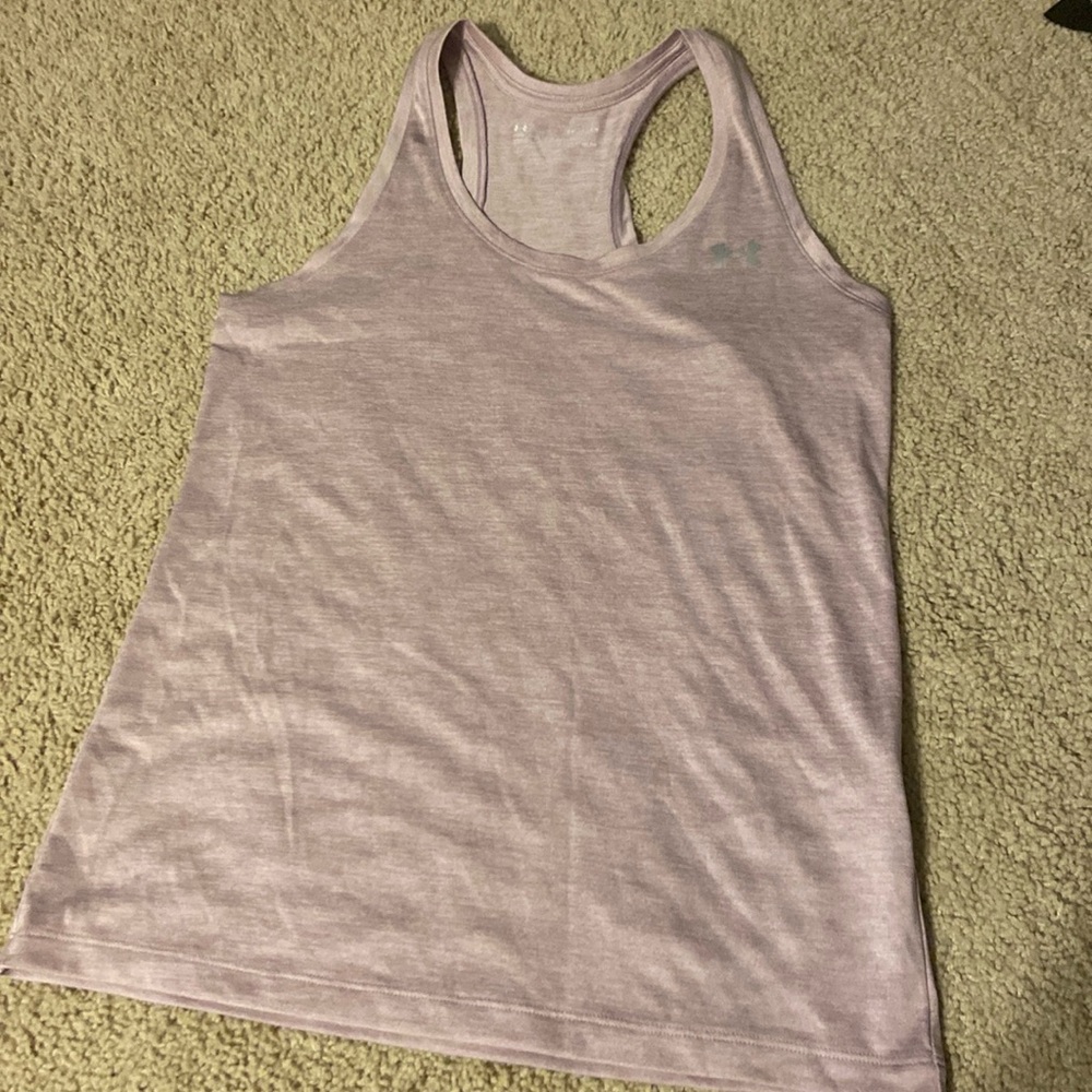 Purple workout tank top